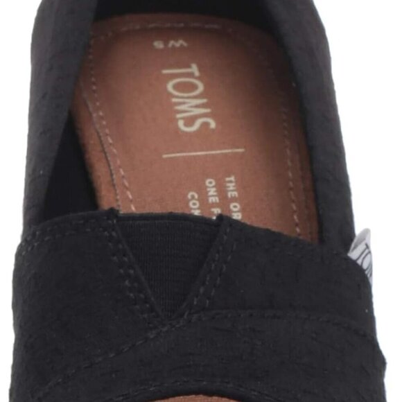 Women's Woven Canvas Wedge Sandal 3.5 Inch Heel Peep Toe Casual Shoe - Picture 2 of 9